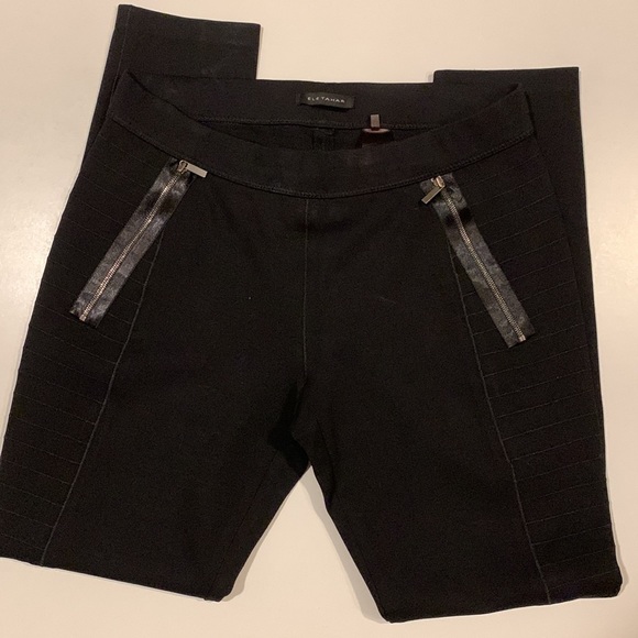 ELIE Tahari Black Skinny Pants Size S - Picture 4 of 13